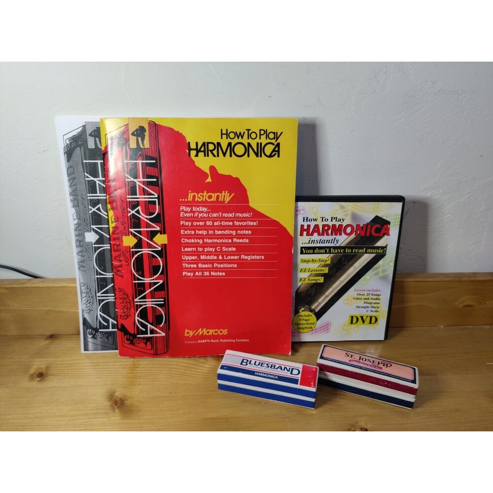 Bluesband Hohner International Harmonica How to Play Harmonica DVD & Book Extras